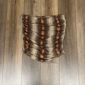 SKIMS Summer Mesh Snake Print Skirt